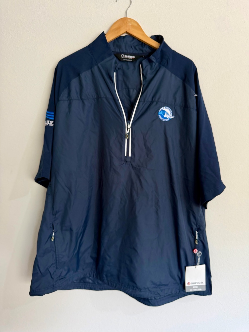 Sunice Men's Navy Half-Zip Pullover Windshirt
